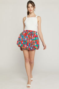 Pretty Petals Skirt - Blue