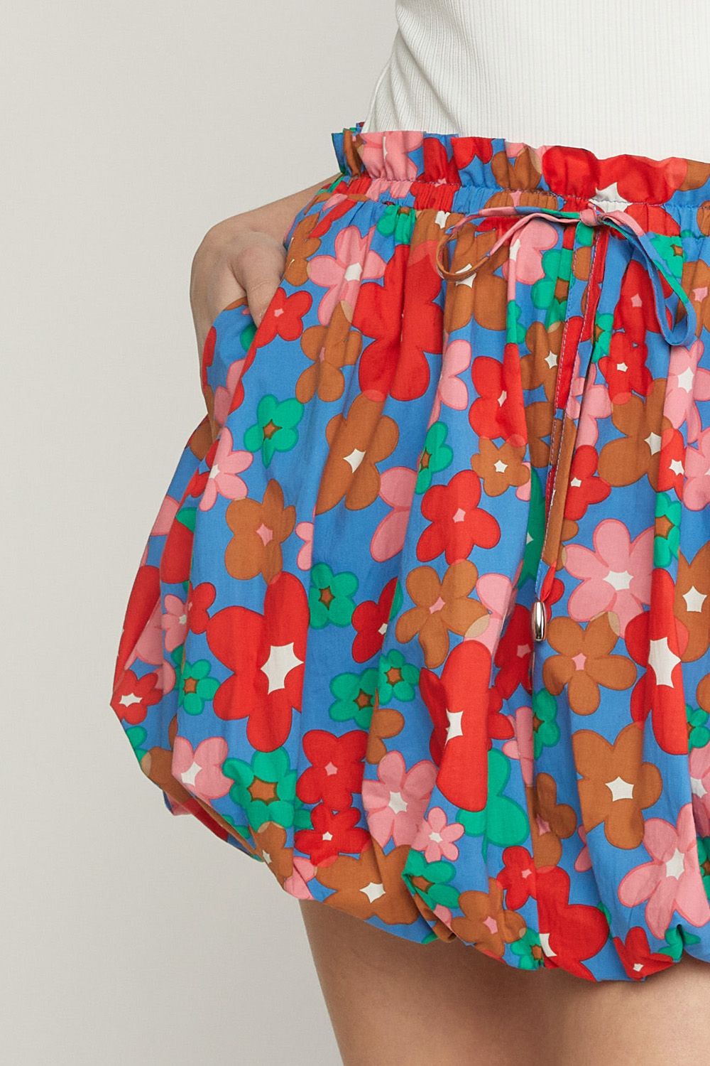 Pretty Petals Skirt - Blue