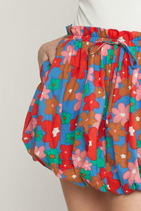 Pretty Petals Skirt - Blue