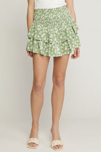 Beauty Of Blooms Skort - Sage