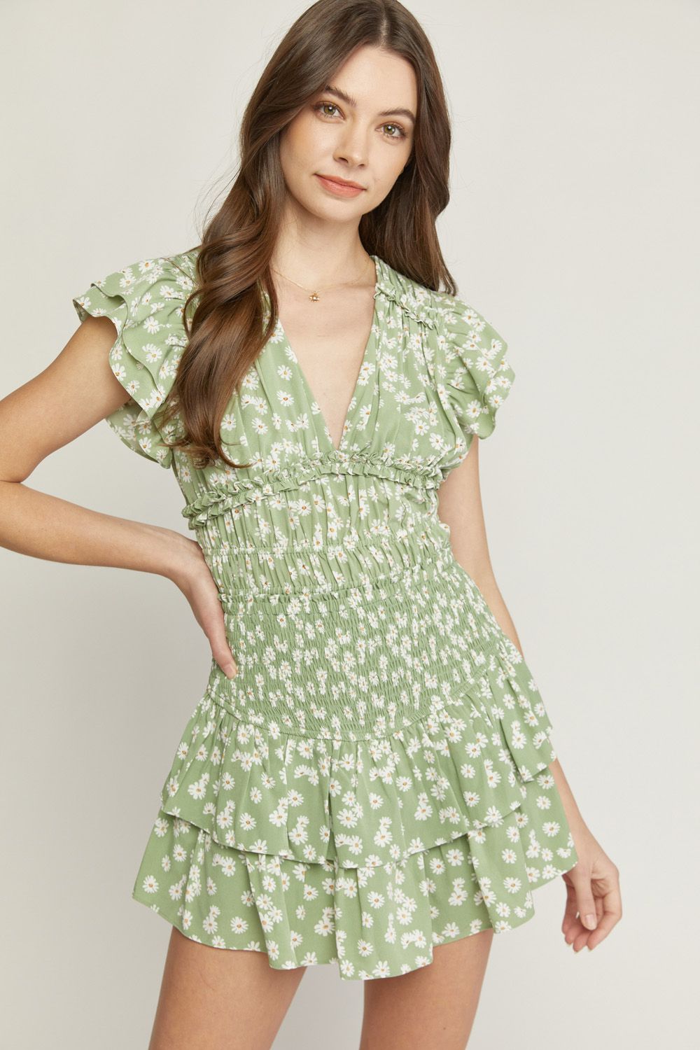 Beauty Of Blooms Skort - Sage
