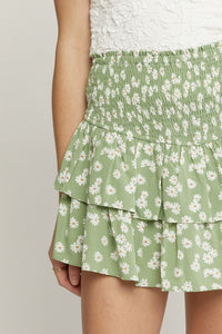 Beauty Of Blooms Skort - Sage