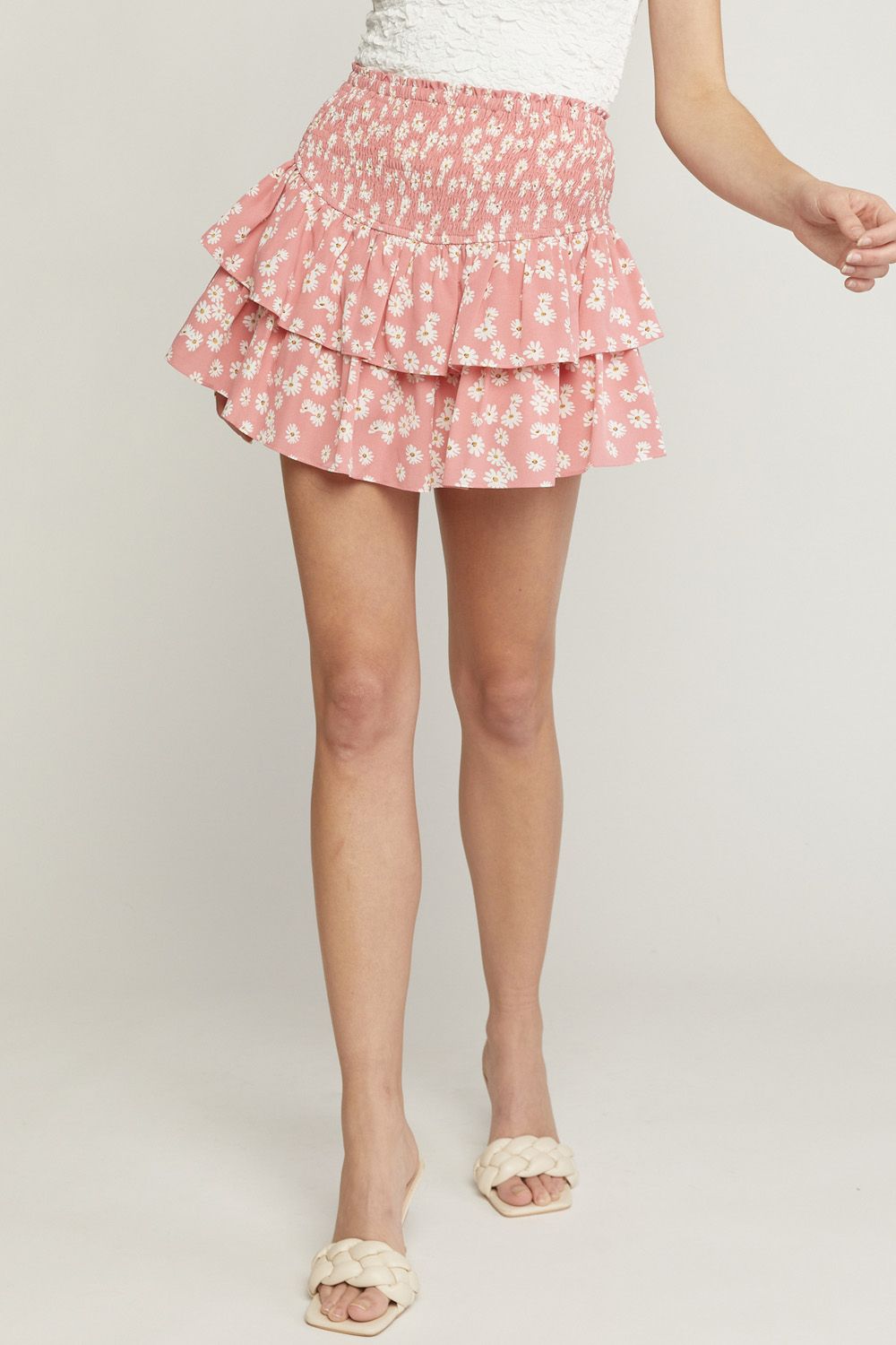 Beauty Of Blooms Skort - Blush