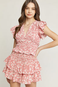 Beauty Of Blooms Skort - Blush