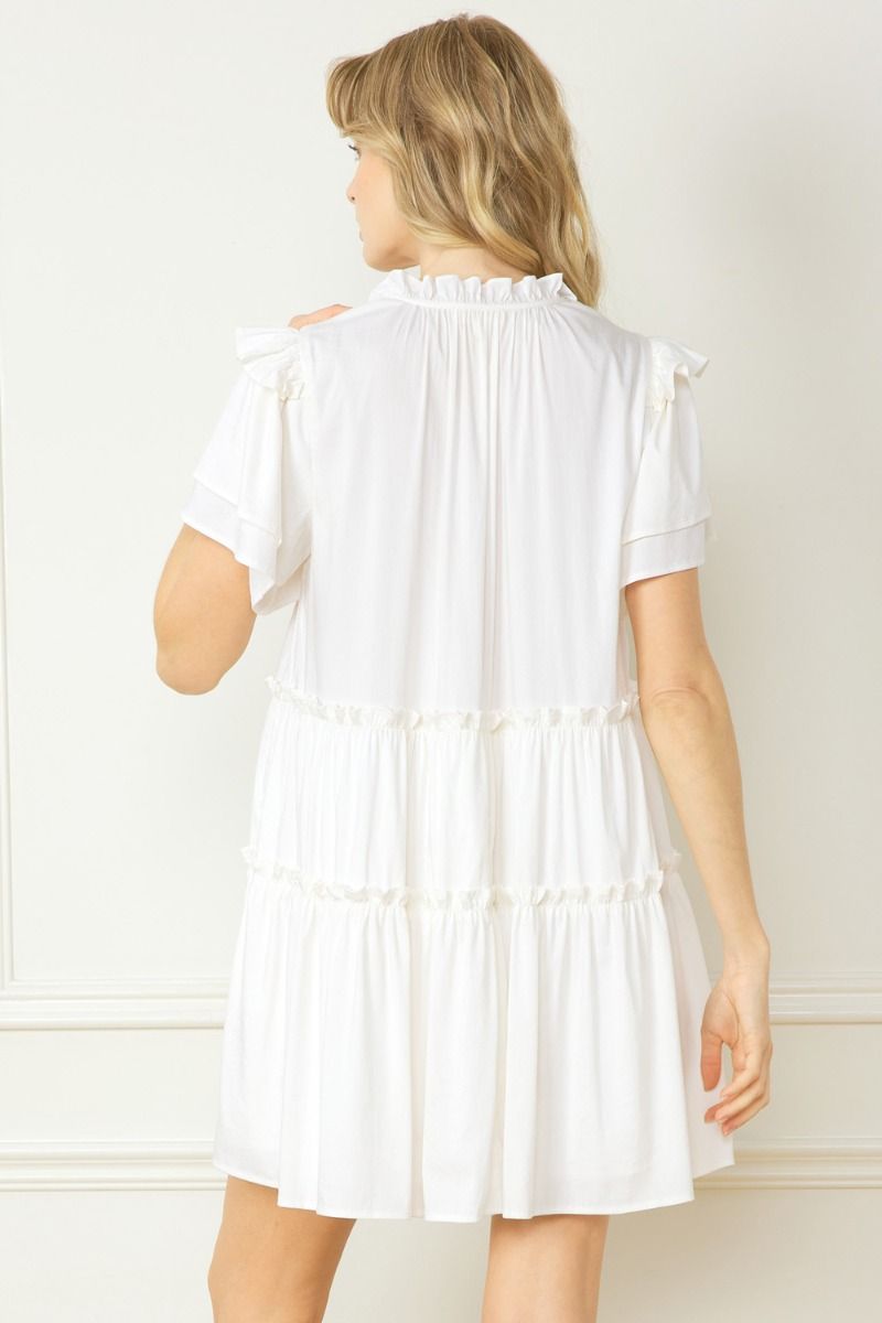 Blissful Moments Dress - White