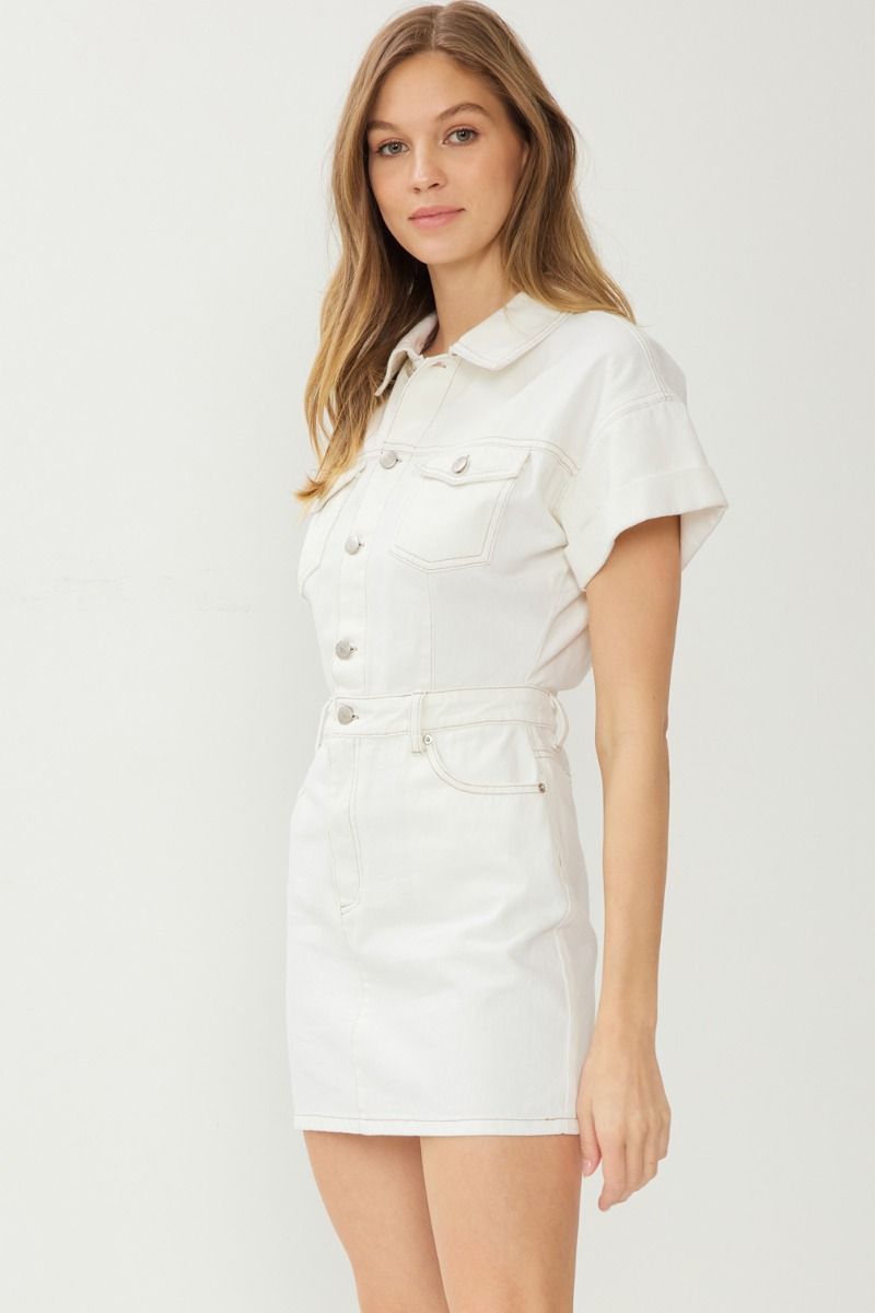 Heavy Lifting Dress - White