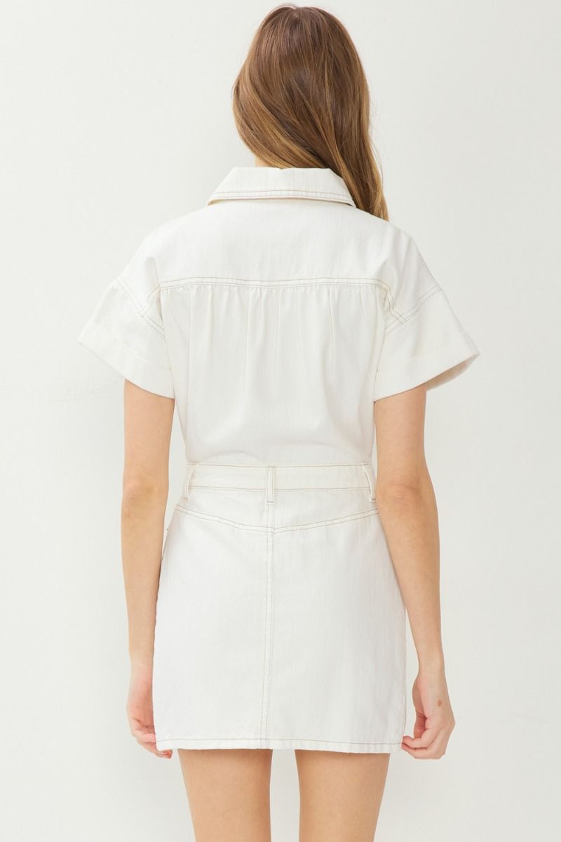 Heavy Lifting Dress - White