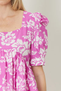 Breezy Blooms Dress - Pink