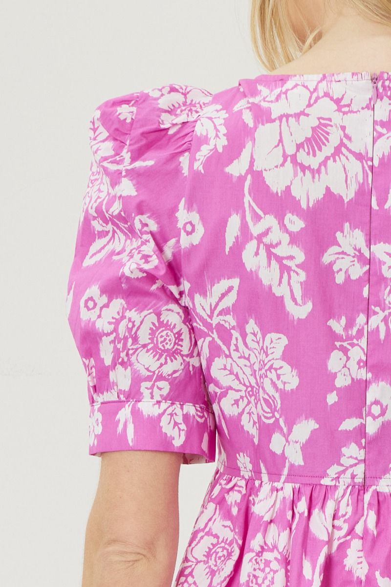 Breezy Blooms Dress - Pink