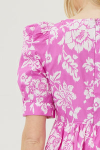 Breezy Blooms Dress - Pink