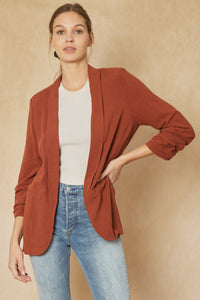 Up To The Mark Blazer - Cognac
