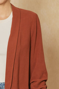 Up To The Mark Blazer - Cognac