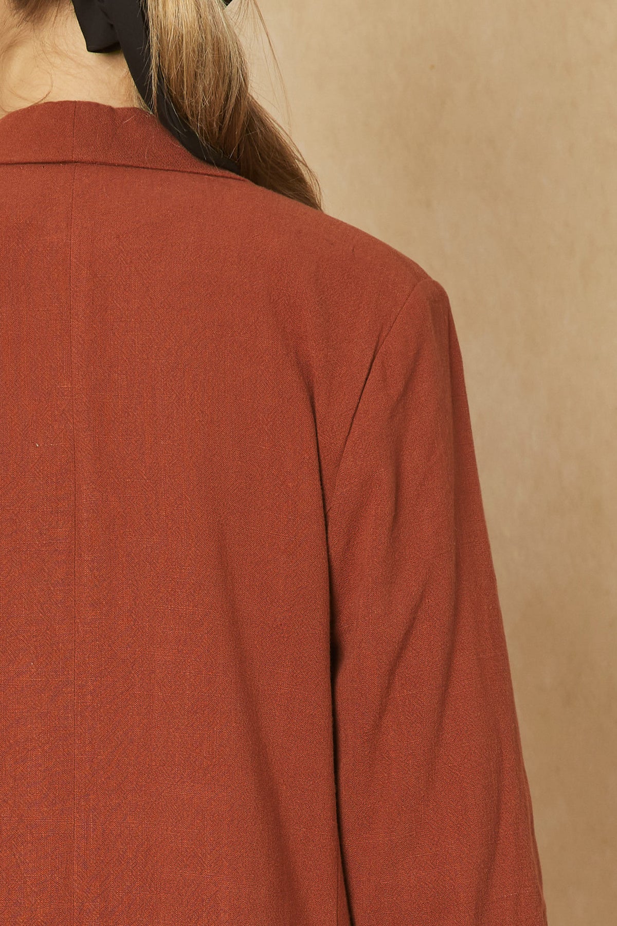 Up To The Mark Blazer - Cognac