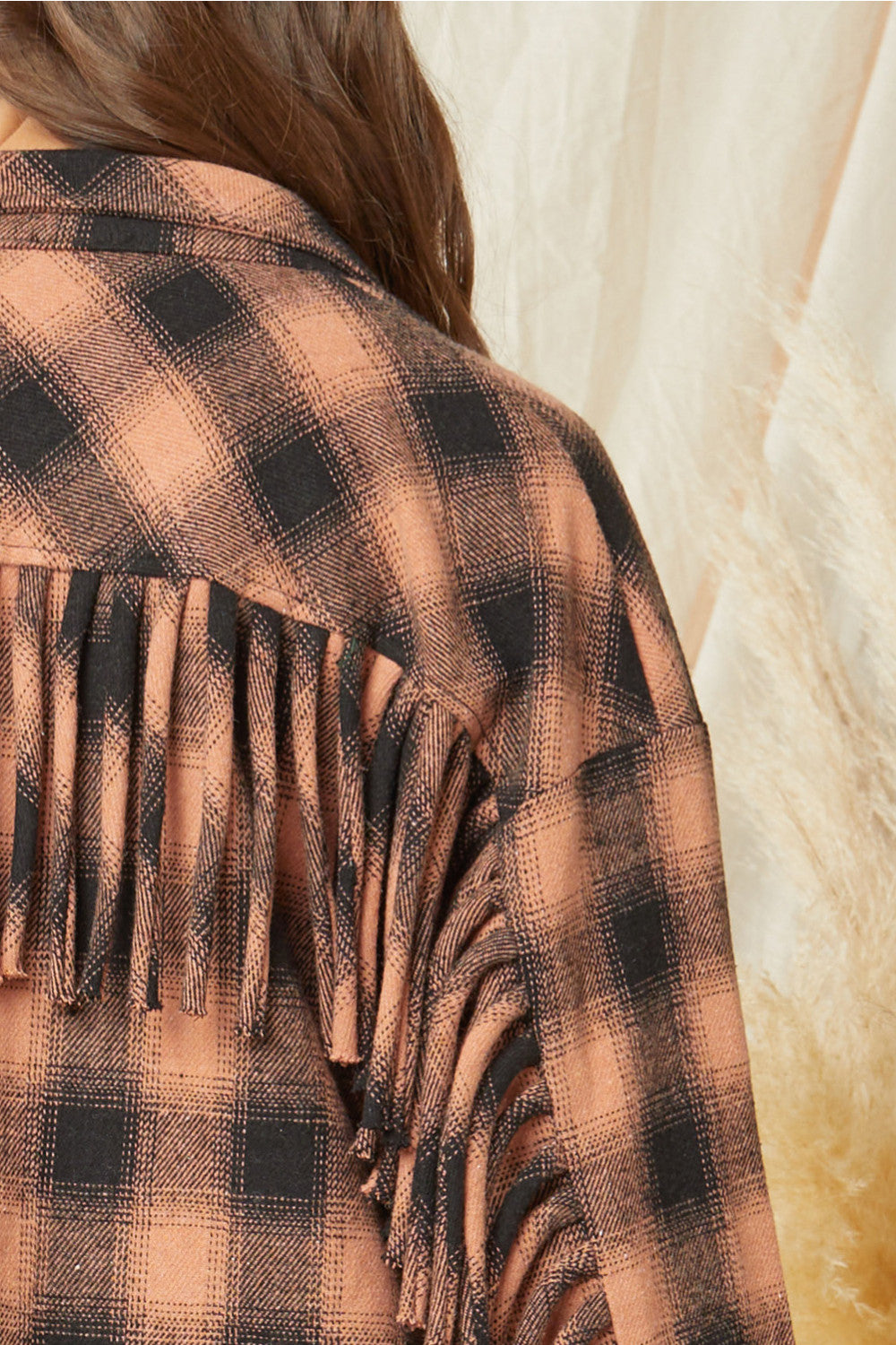 Making A Statement Shacket - Terracotta