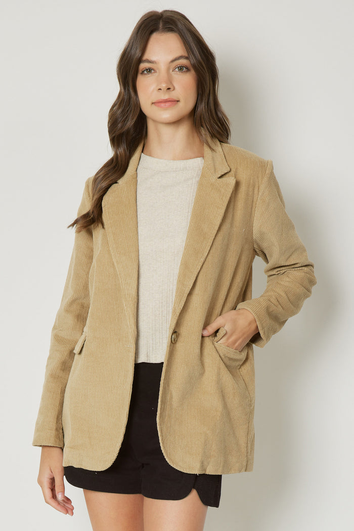 Cut The Cord Blazer - Sand