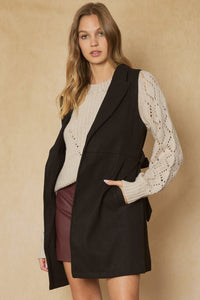 First Things First Vest - Black