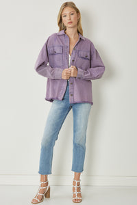 Live To Wander Jacket - Purple Haze
