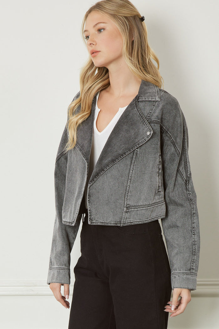 Straight Shooter Jacket - Ash Black