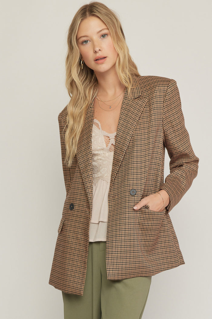 Working Girl Blazer - Camel