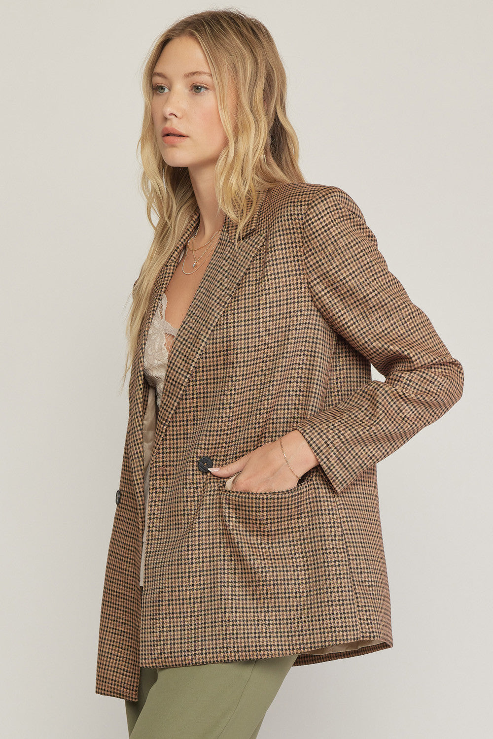 Working Girl Blazer - Camel