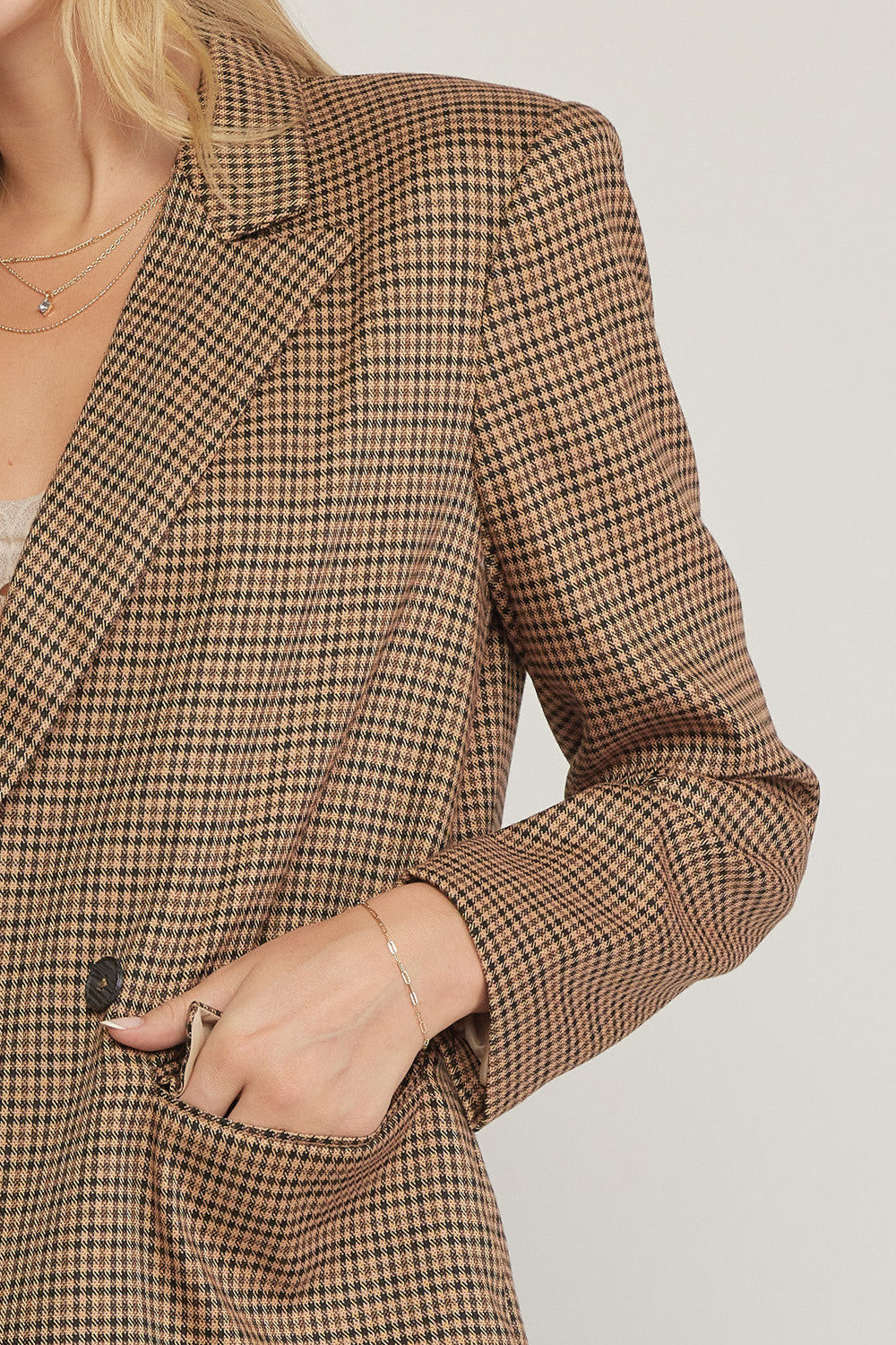 Working Girl Blazer - Camel
