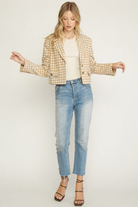 Call The Shots Blazer - Camel