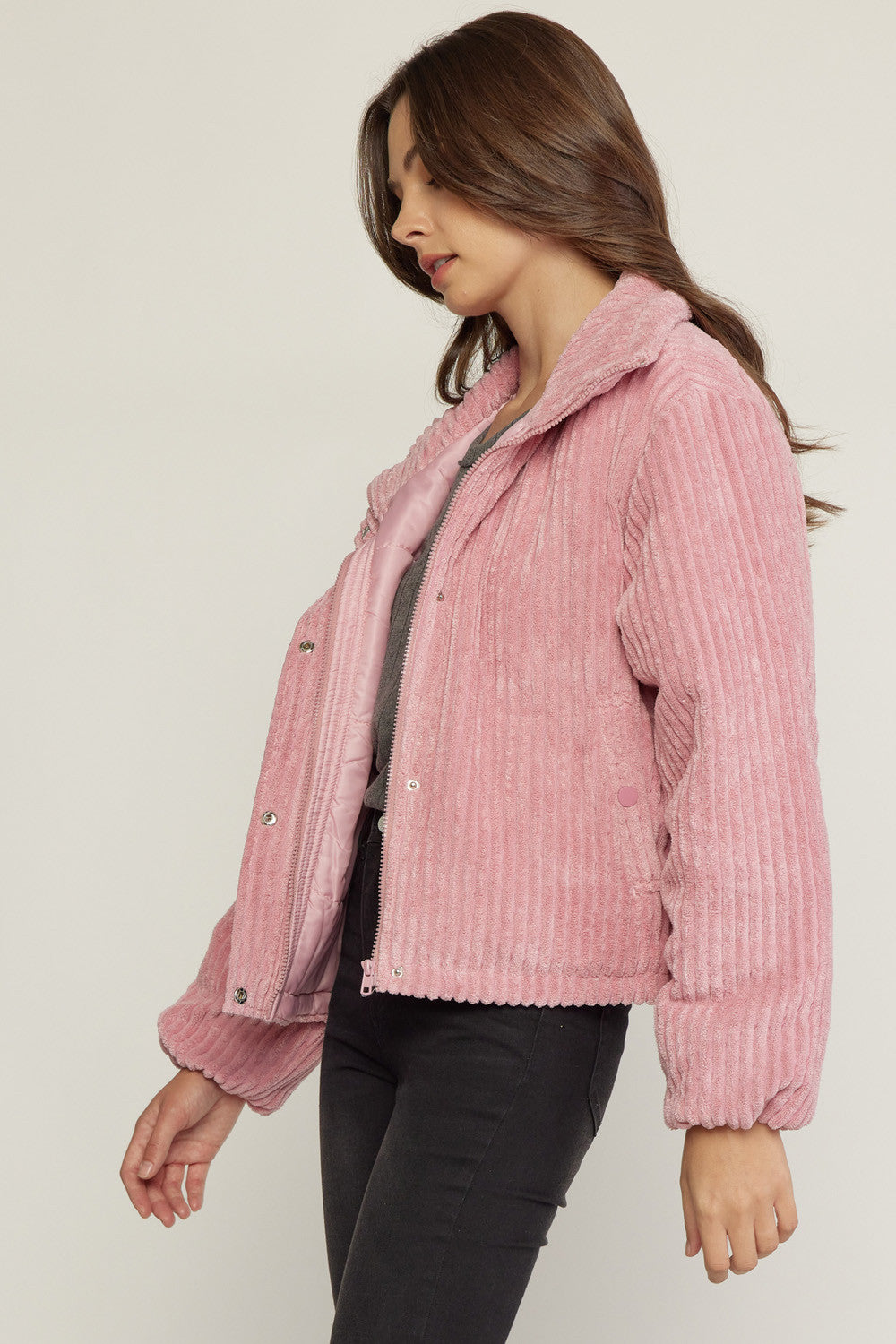 Let The Wind Blow Jacket - Pink