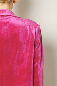 Glimmer Of Hope Blazer - Fuchsia