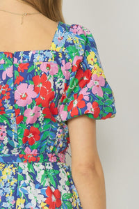 Botanical Beauty Romper - Navy