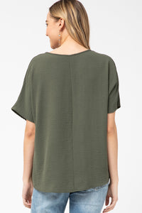 Less is More Top - Olive