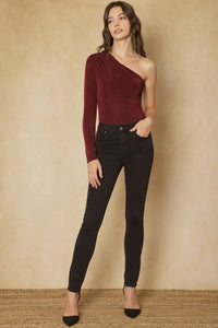 Off The Top Bodysuit - Burgundy