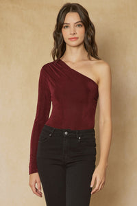 Off The Top Bodysuit - Burgundy