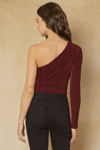 Off The Top Bodysuit - Burgundy