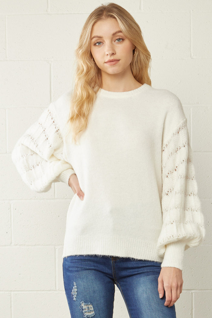 Pull Me Closer Sweater - Off White