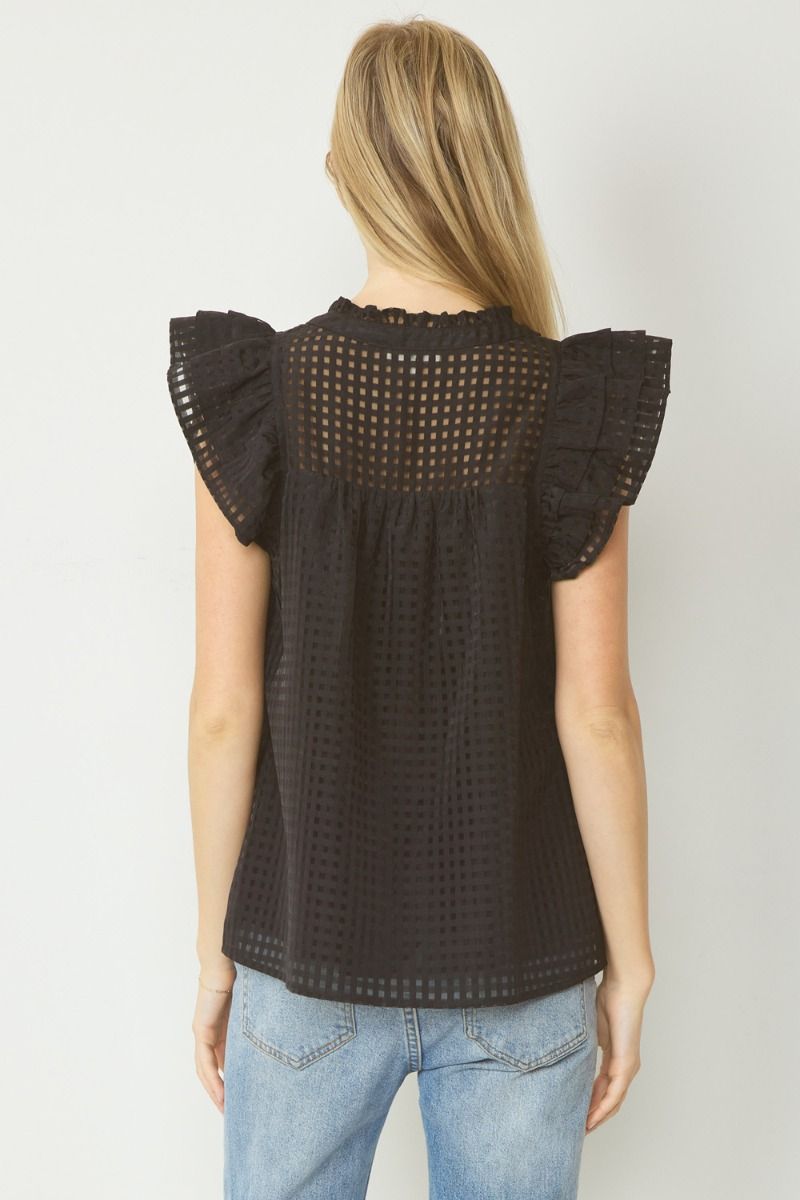 Think Outside The Box Top - Black