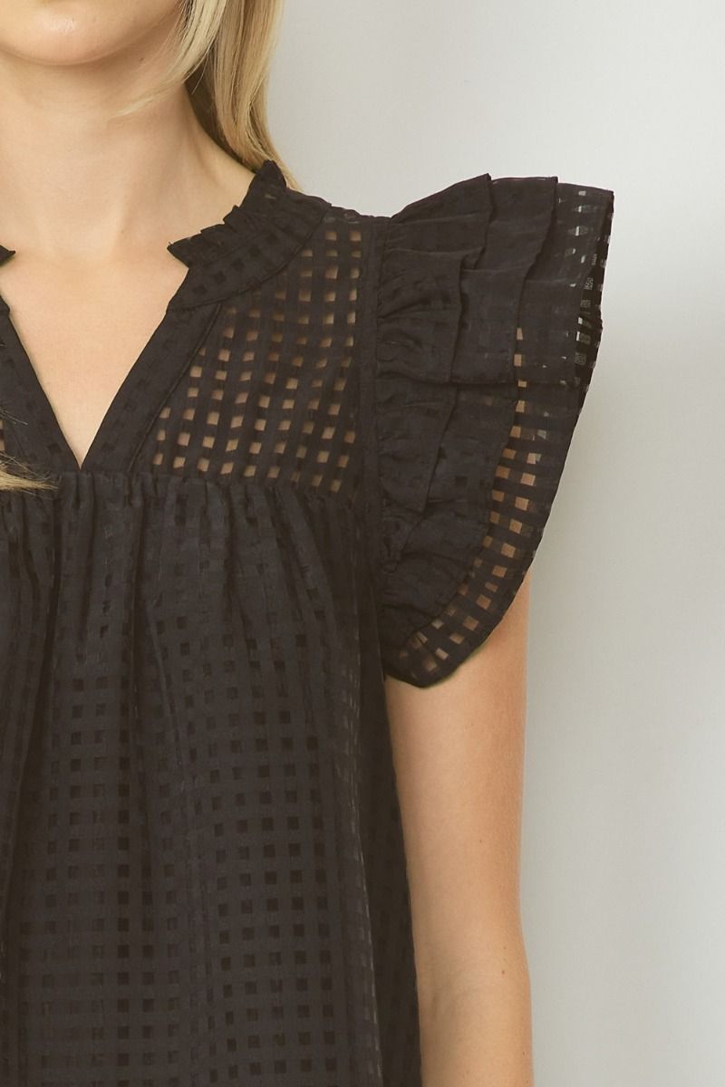 Think Outside The Box Top - Black