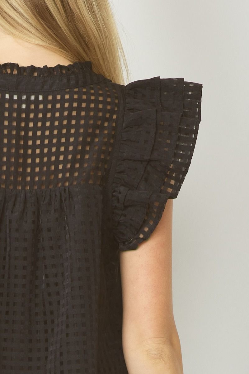 Think Outside The Box Top - Black