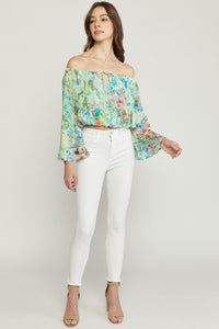 Watercolor Dreams Top - Sage