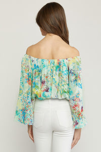 Watercolor Dreams Top - Sage