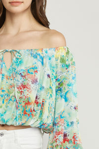 Watercolor Dreams Top - Sage
