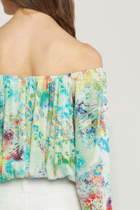 Watercolor Dreams Top - Sage