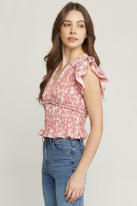 Beauty Of Blooms Top - Blush