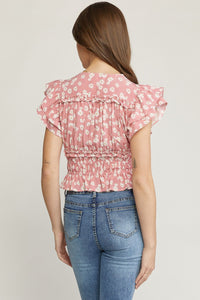 Beauty Of Blooms Top - Blush