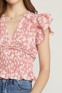 Beauty Of Blooms Top - Blush