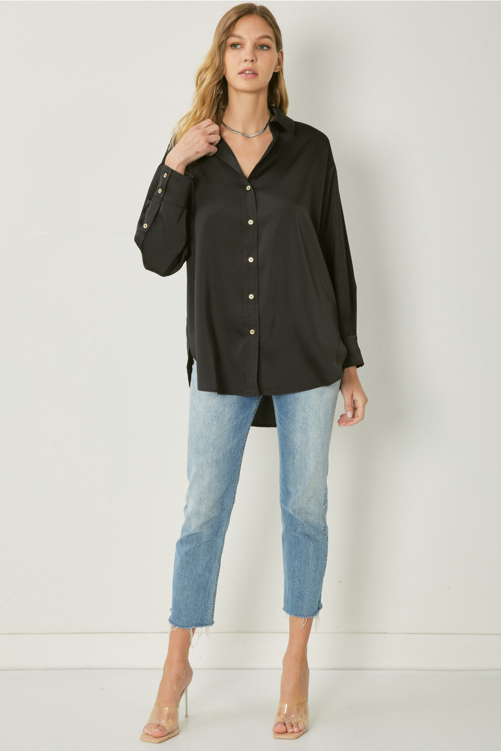 Plain As Day Top - Black