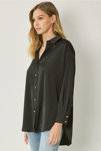 Plain As Day Top - Black