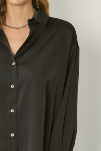 Plain As Day Top - Black