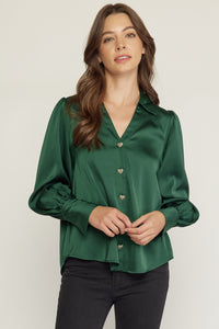 Heart's Desire Top - Heather Green