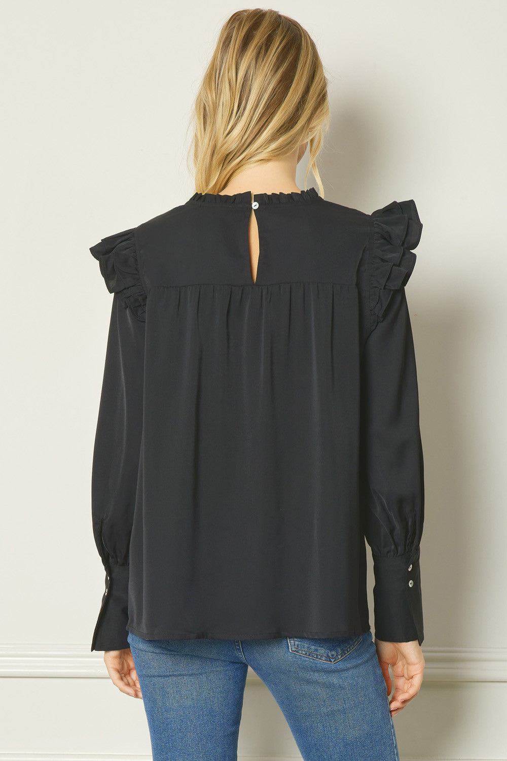 Crossed Paths Top - Black
