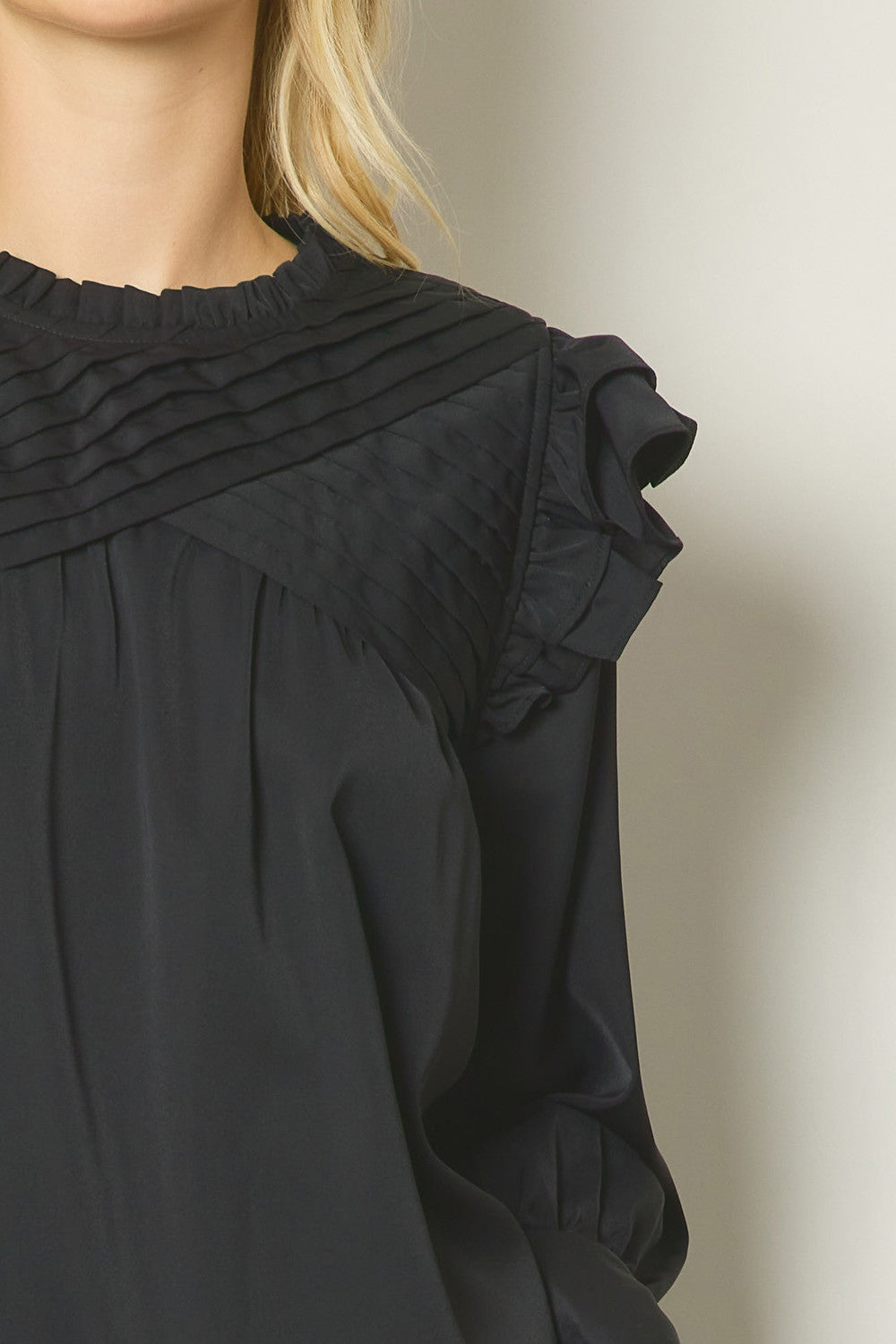 Crossed Paths Top - Black